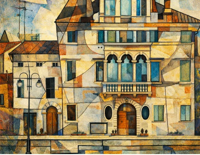 Il Palazzo del Vescovo in stile cubista